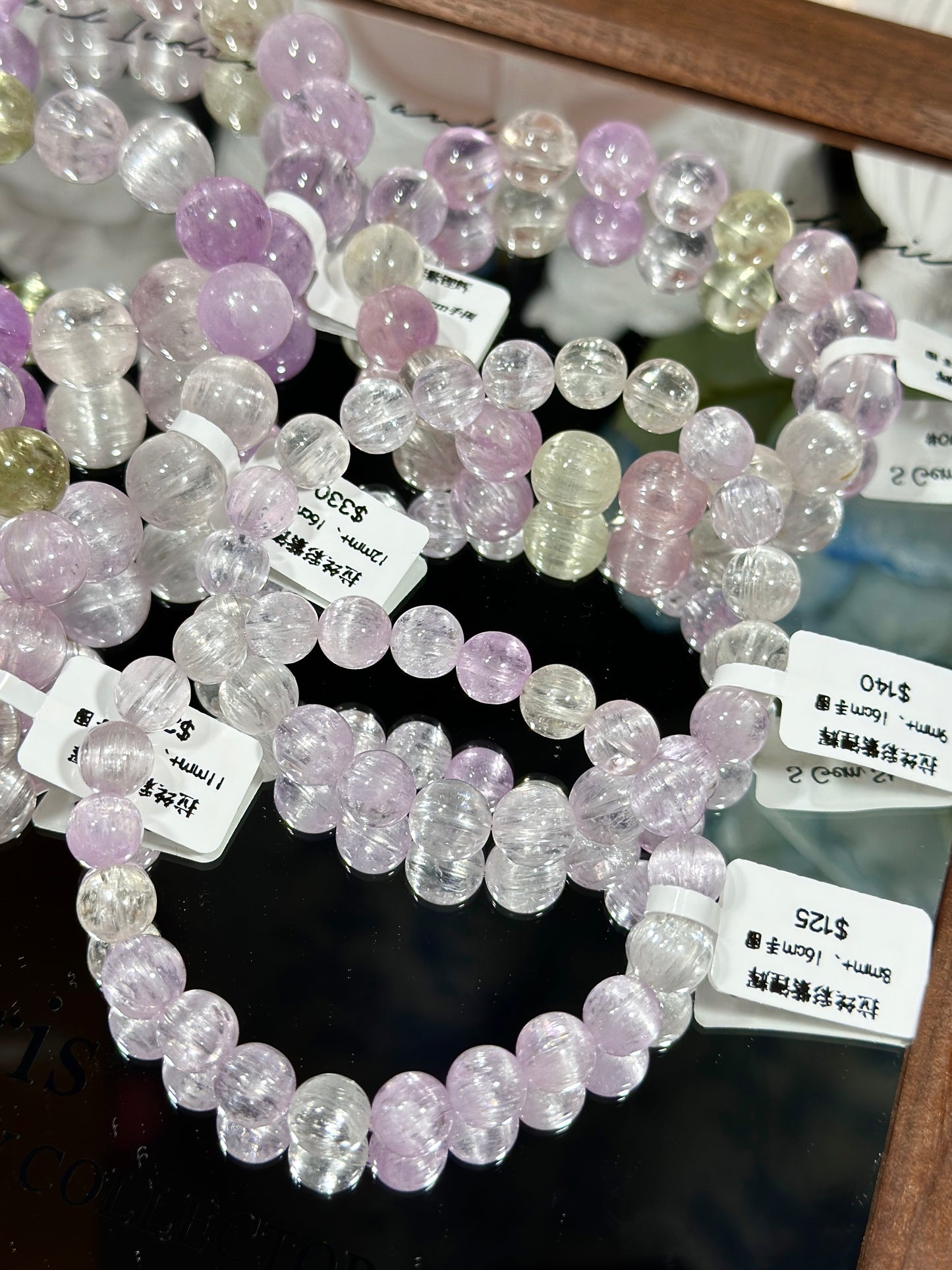 Brushed purple kunzite