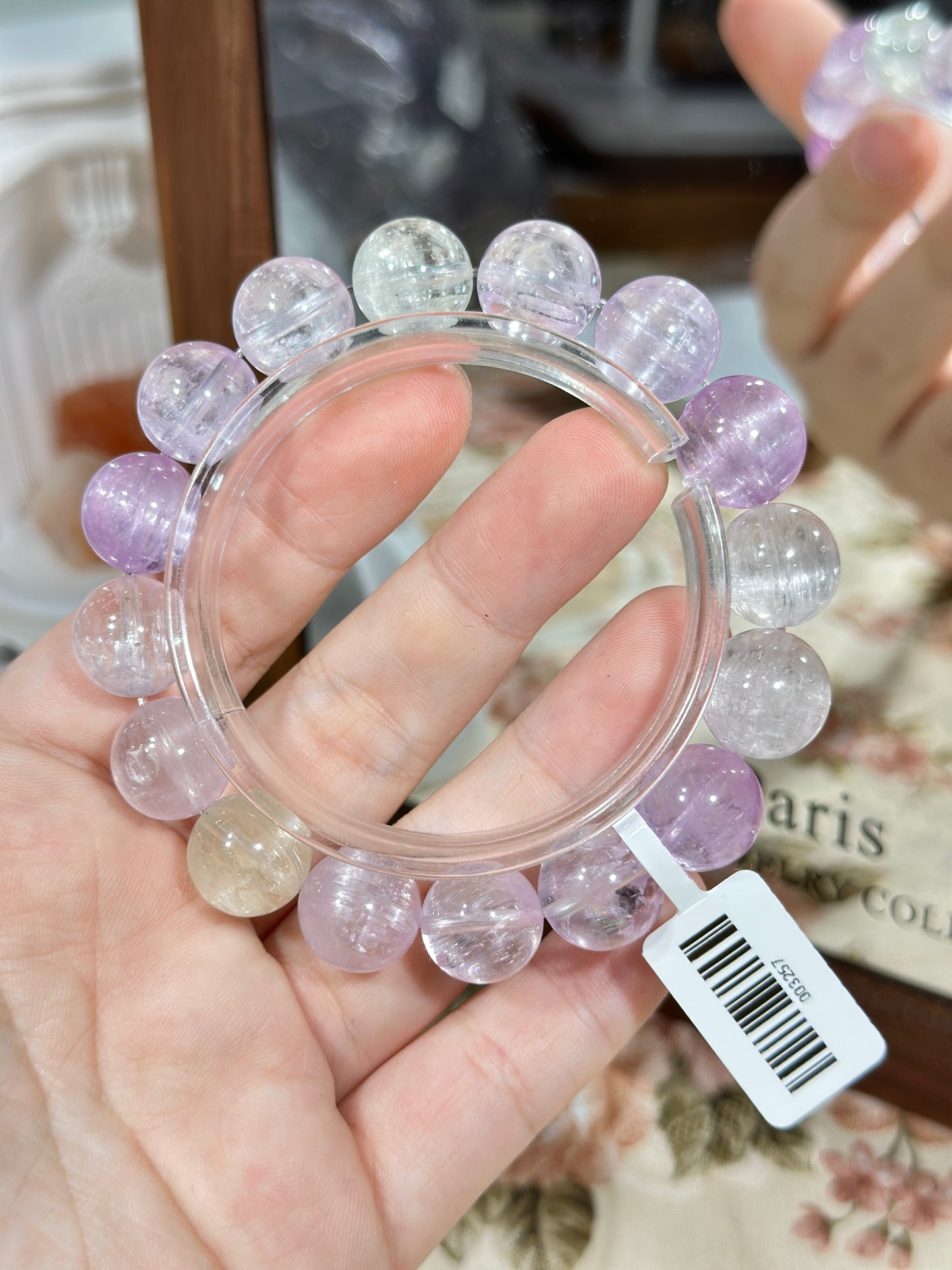 Brushed purple kunzite
