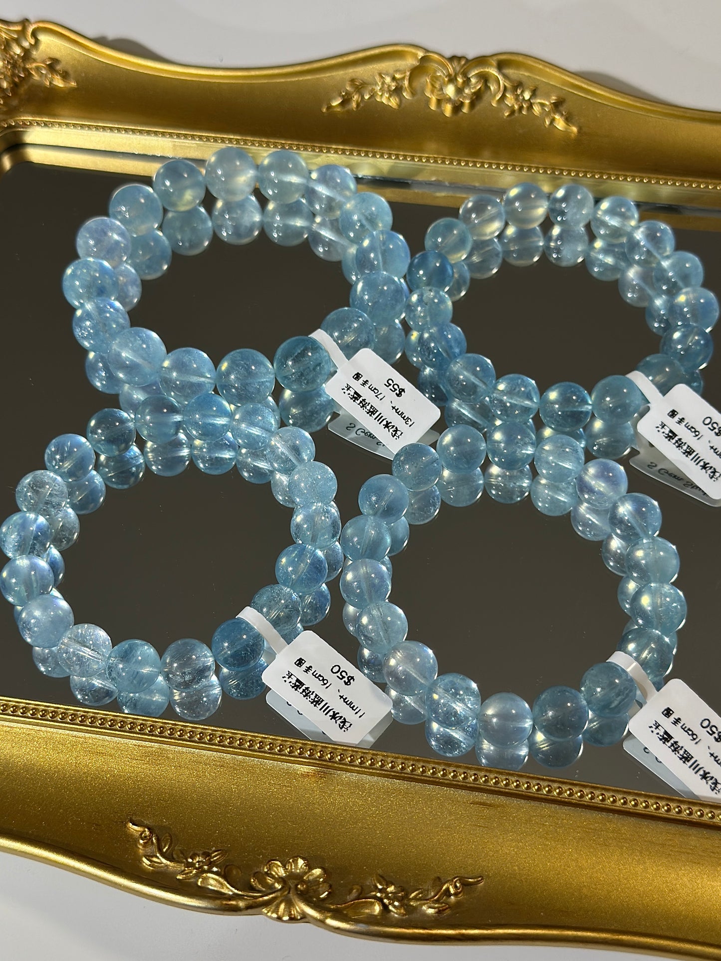 Light glacier blue aquamarine