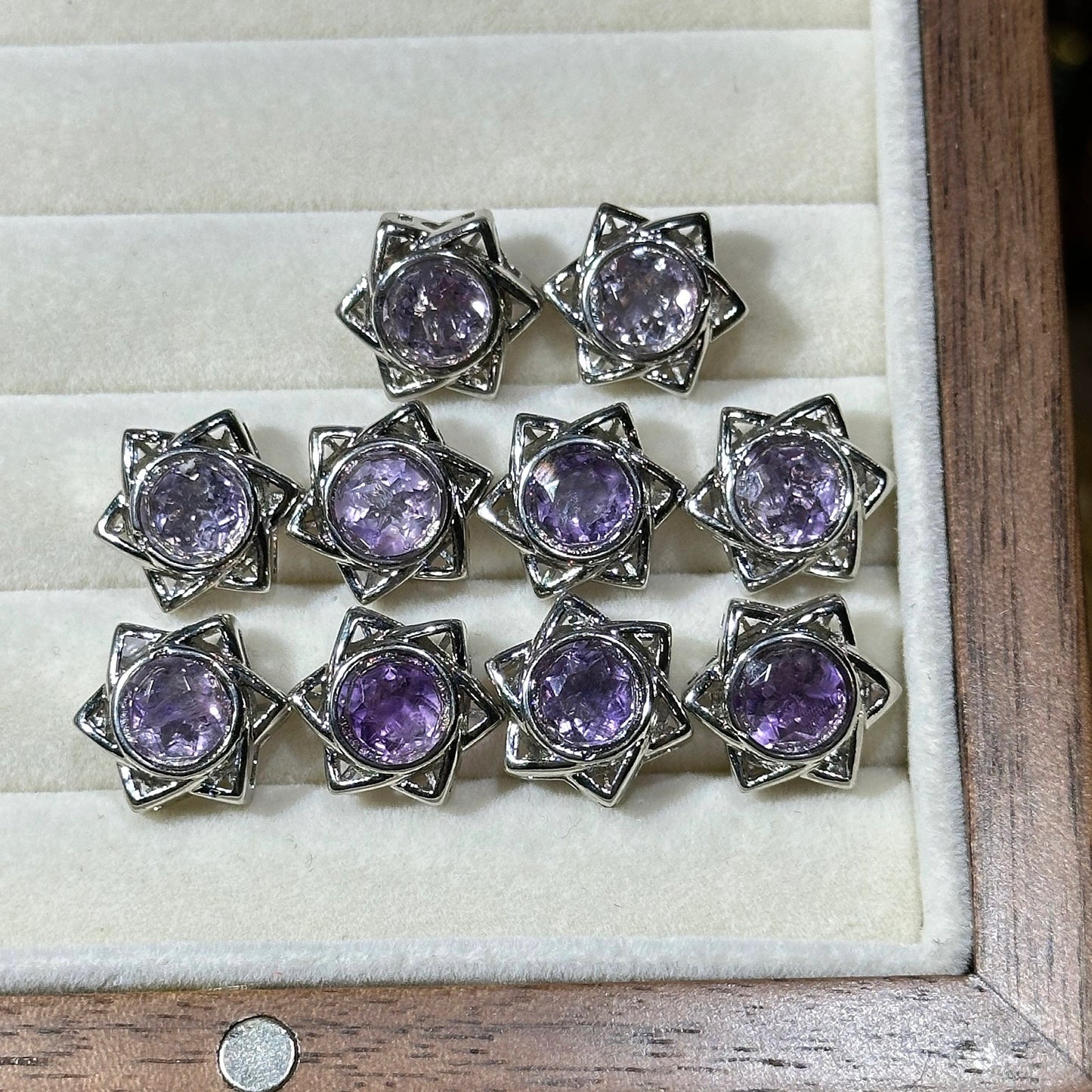 Amethyst Five-pointed Star Magic Box