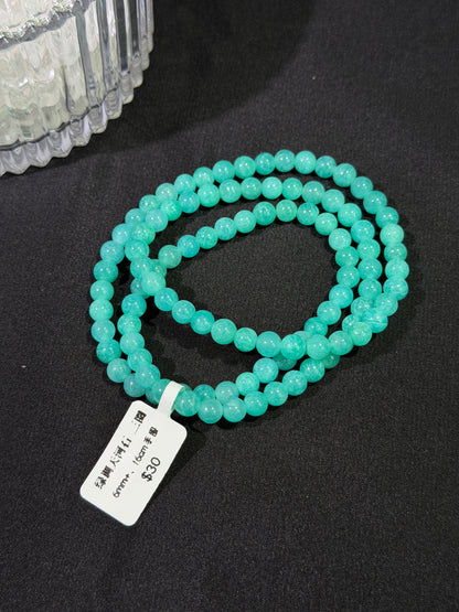 绿调天河石多圈