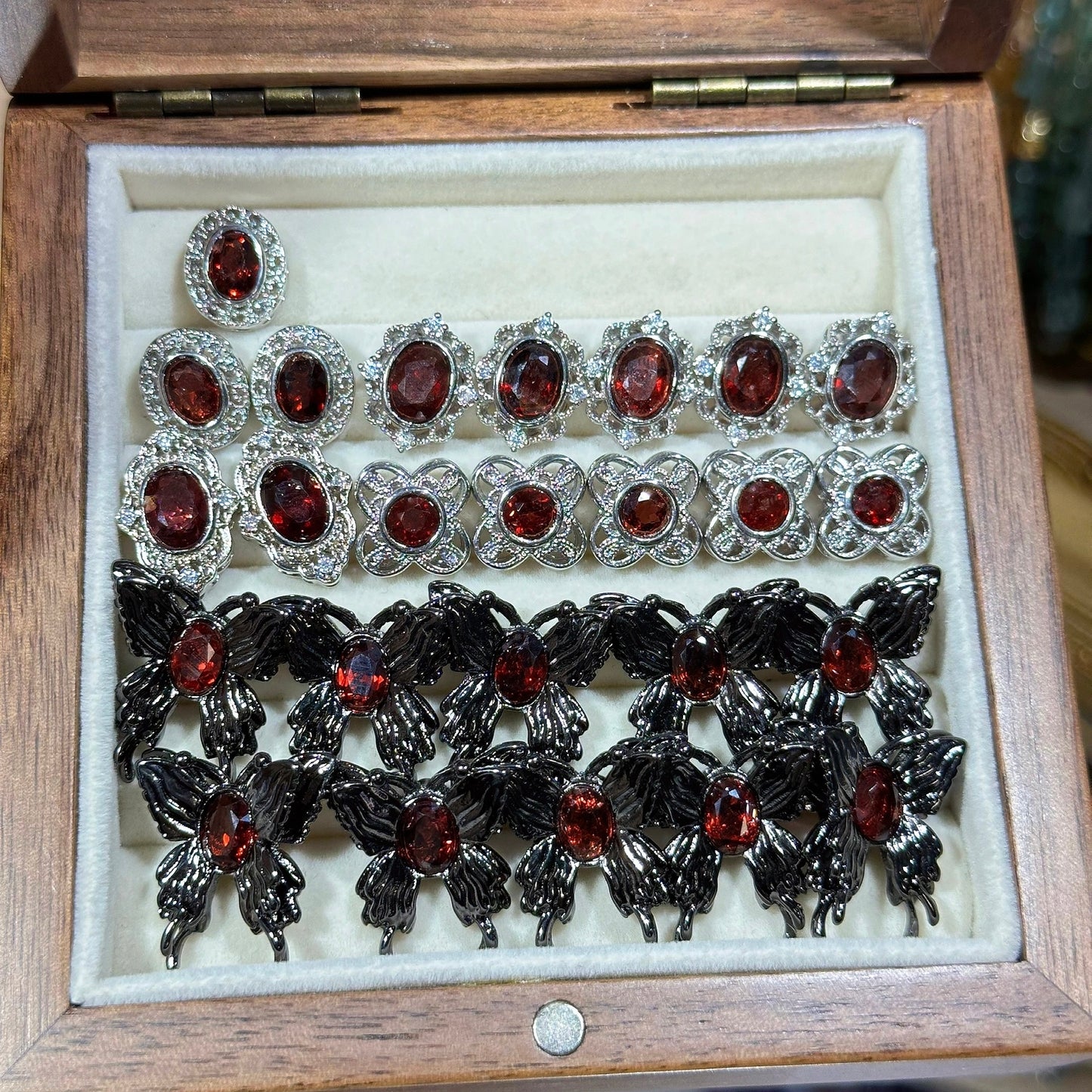 Garnet Butterfly Magic Box