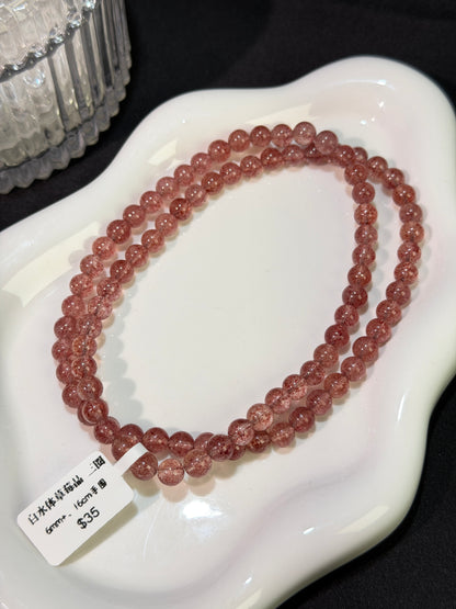 白水体草莓晶多圈