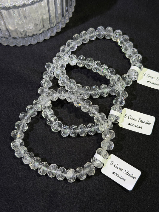 白水晶算盘钻切