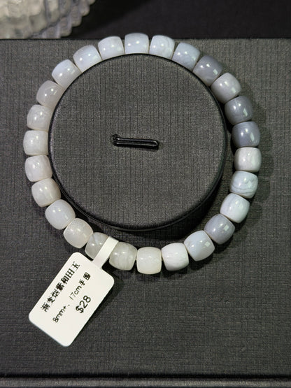 渐变烟紫和田玉直切