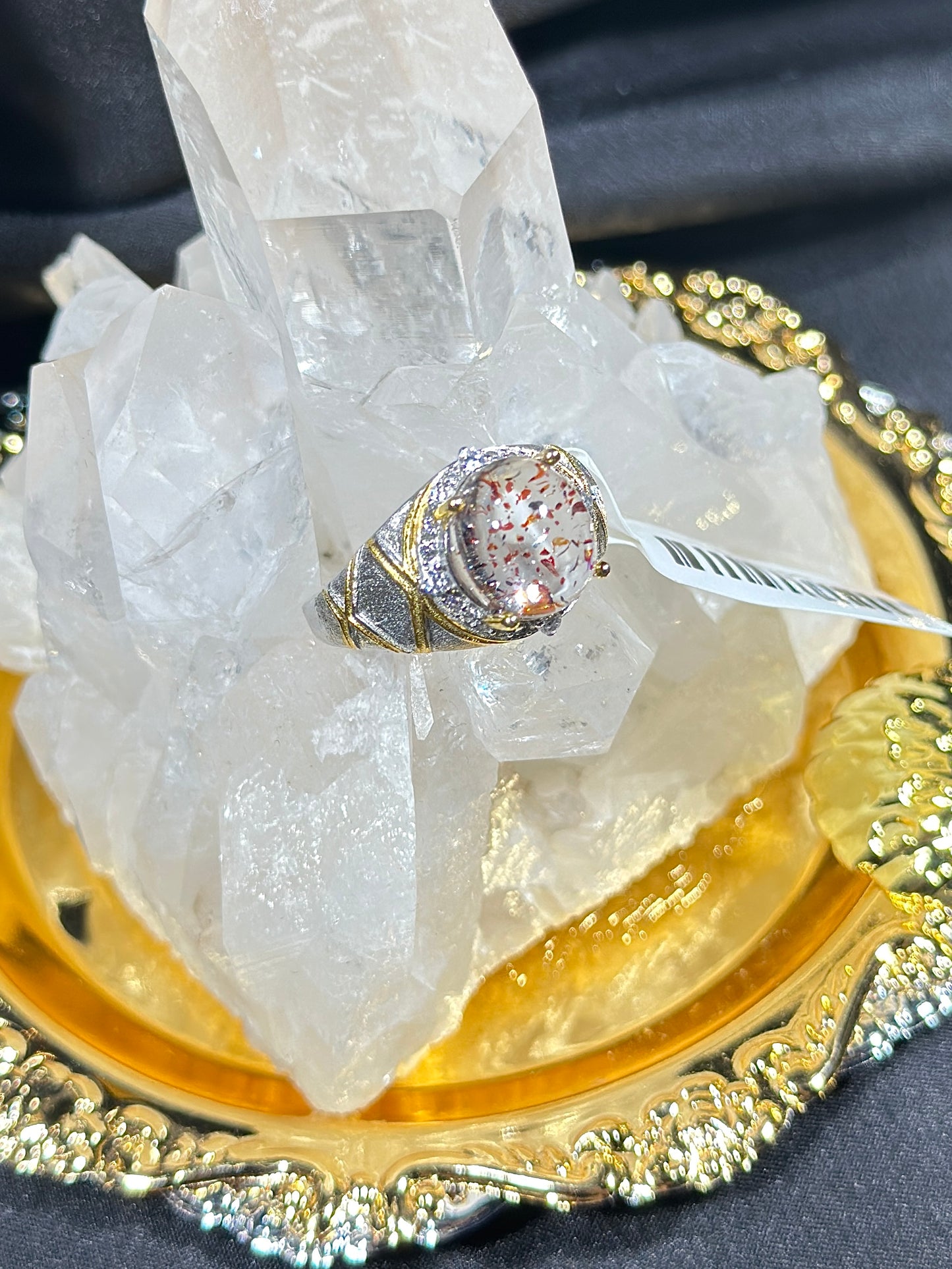 金草莓S925银戒指