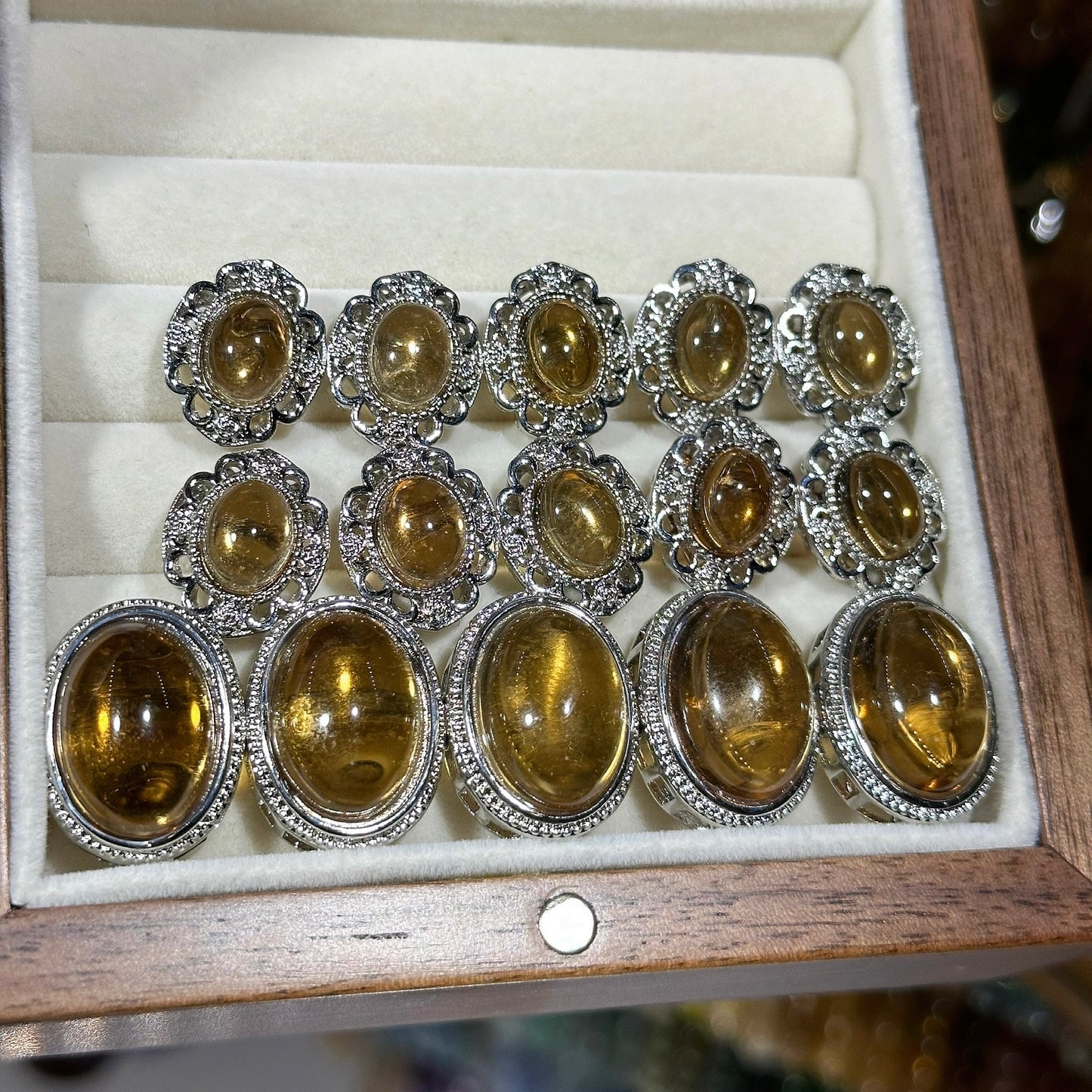 Citrine Oval Magic Box