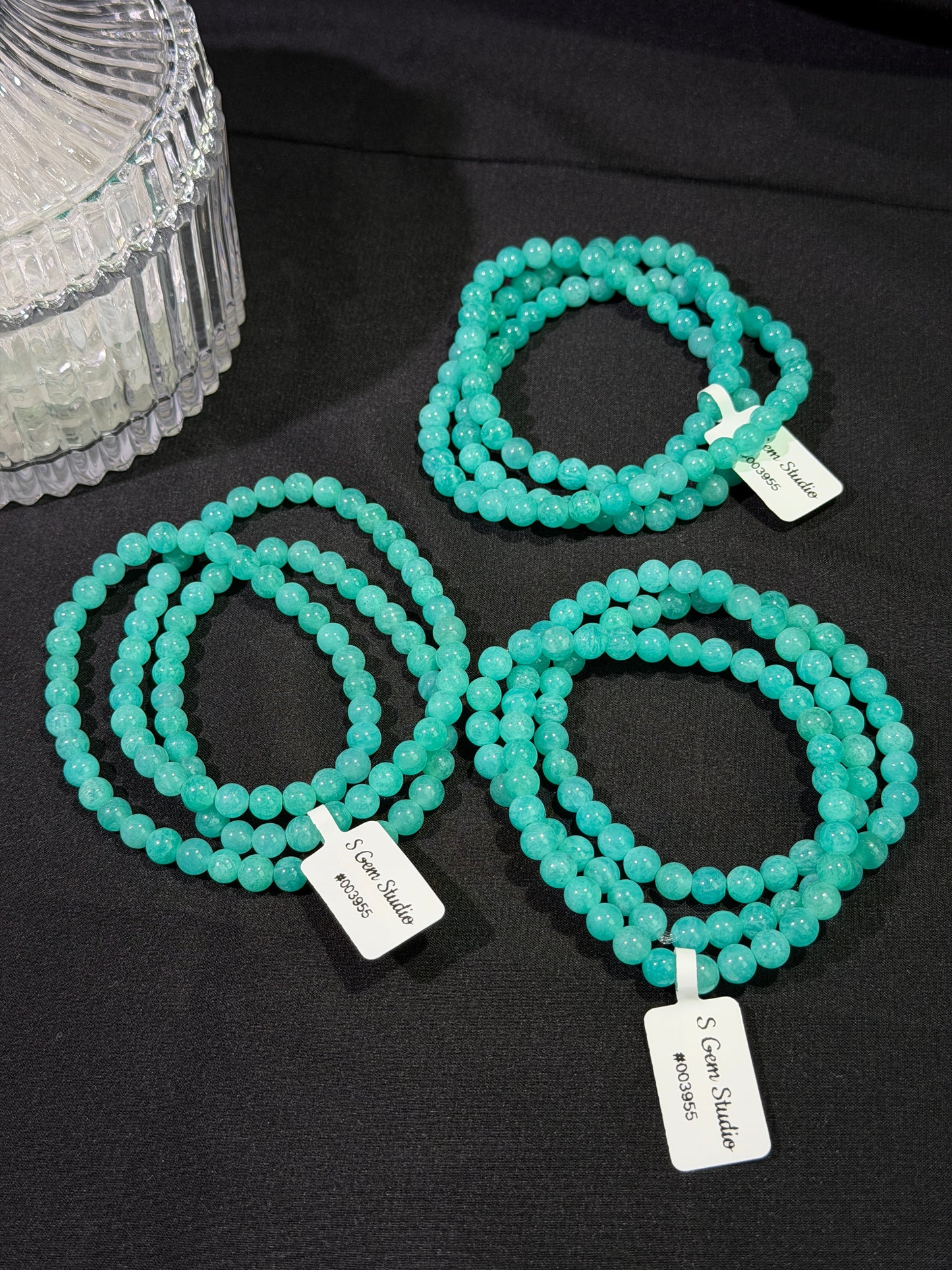 绿调天河石多圈