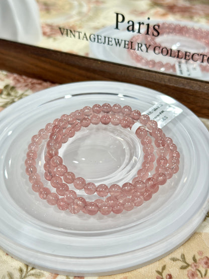 Old Mine Peach Horse Pink Quartz