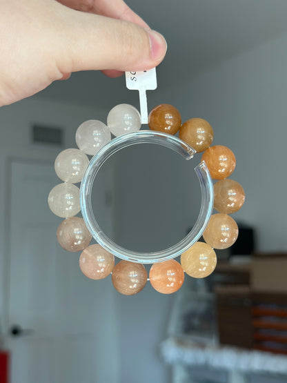 白橘渐变彩兔毛