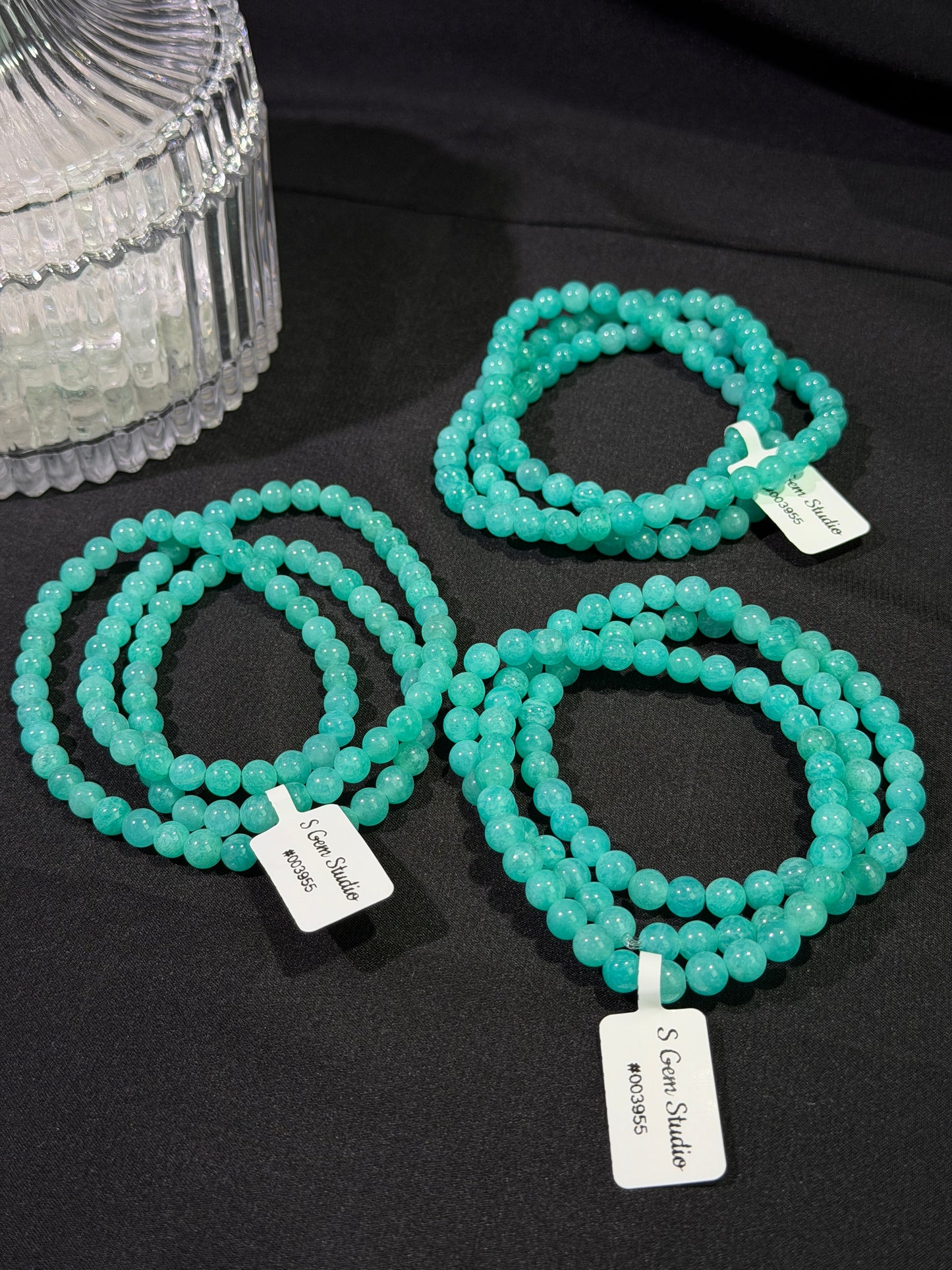 绿调天河石多圈