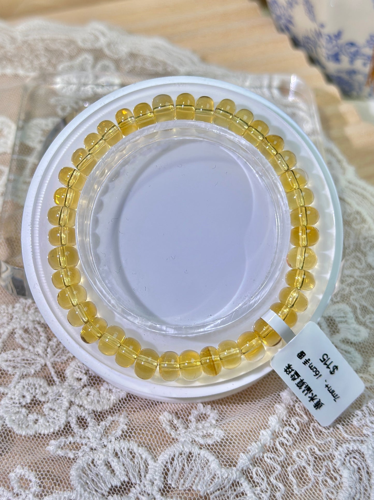 黄水晶算盘珠