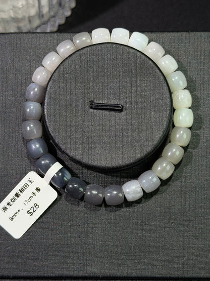 渐变烟紫和田玉直切