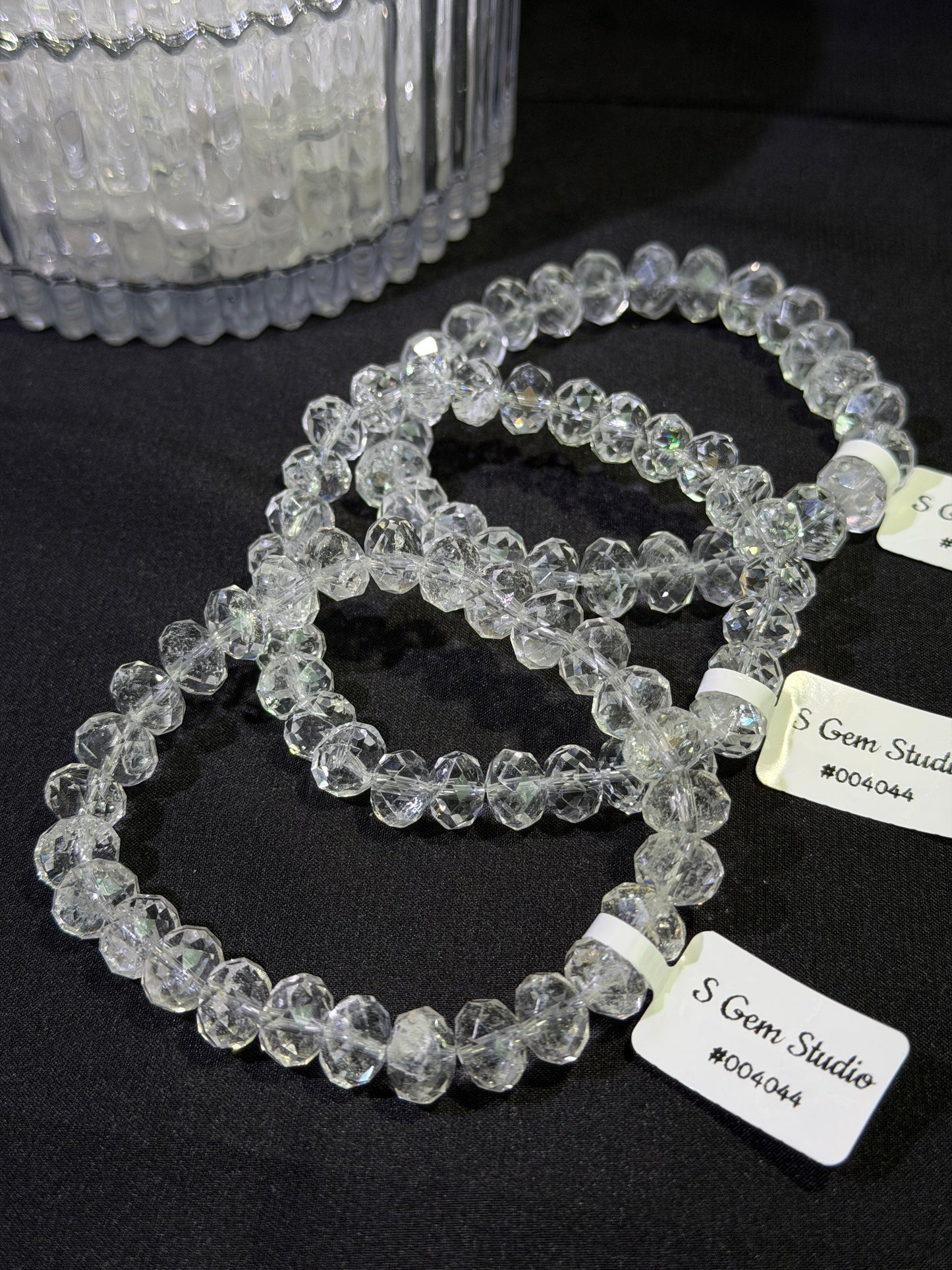 白水晶算盘钻切