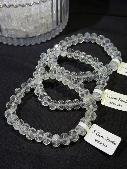 白水晶算盘钻切