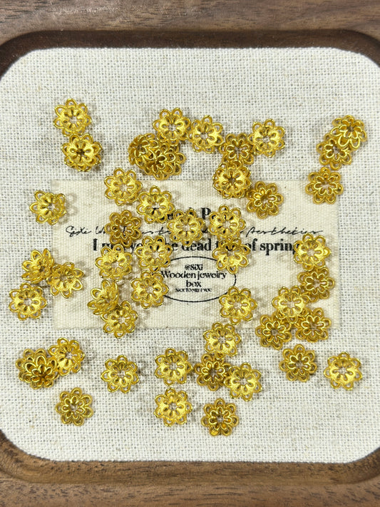 古法金色7mm+花托