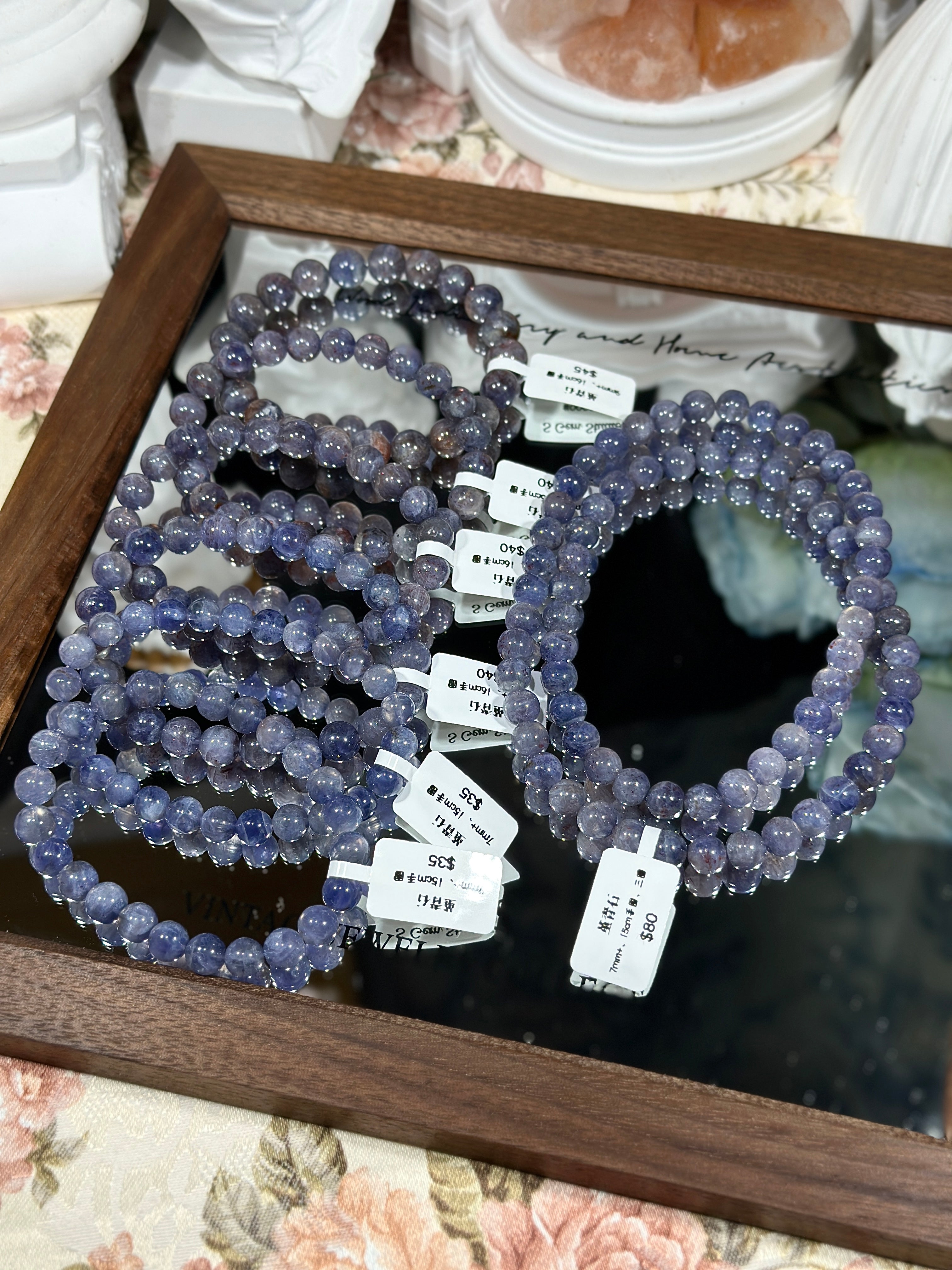 ＊チャルリズ様おまとめ＊水晶　昇龍彫り　シルバールチル　パープルマイカ　御守り 金銭運を高める風水四神相応数珠 金彫四神獣本水晶 ゴールド