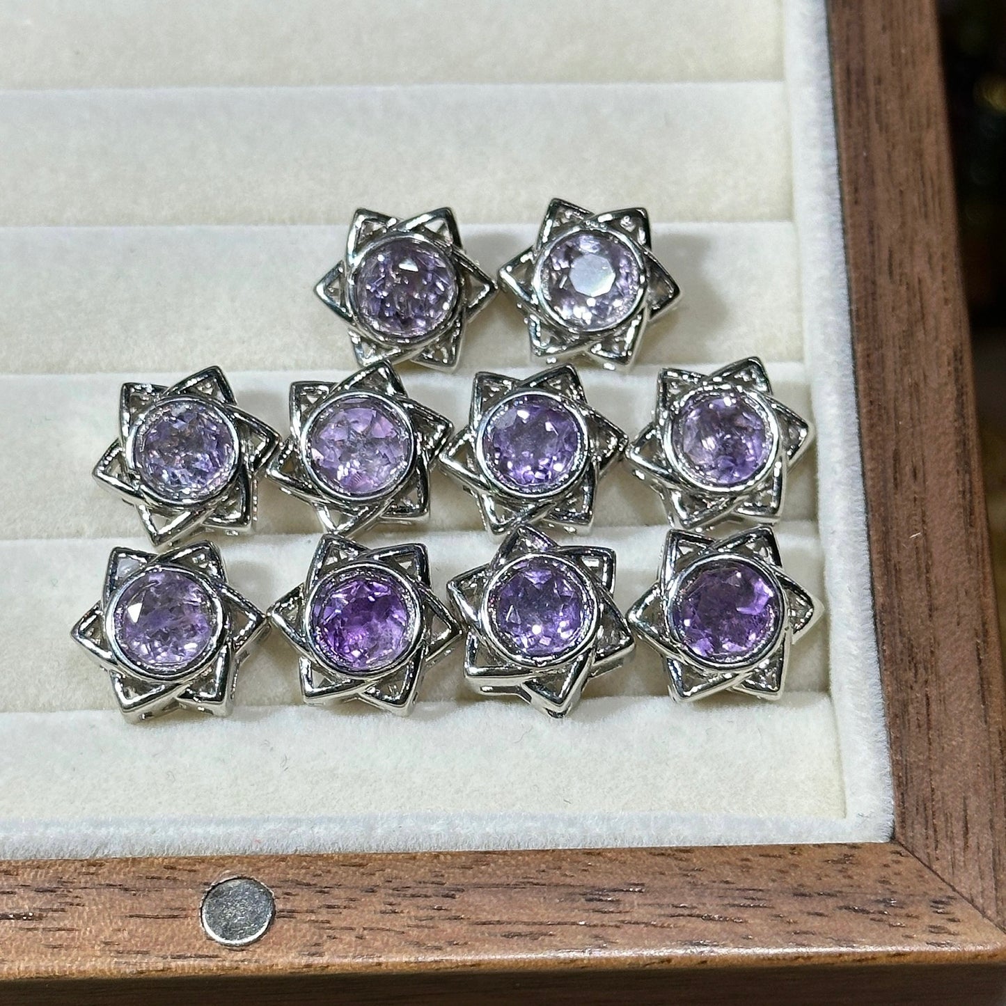 Amethyst Five-pointed Star Magic Box