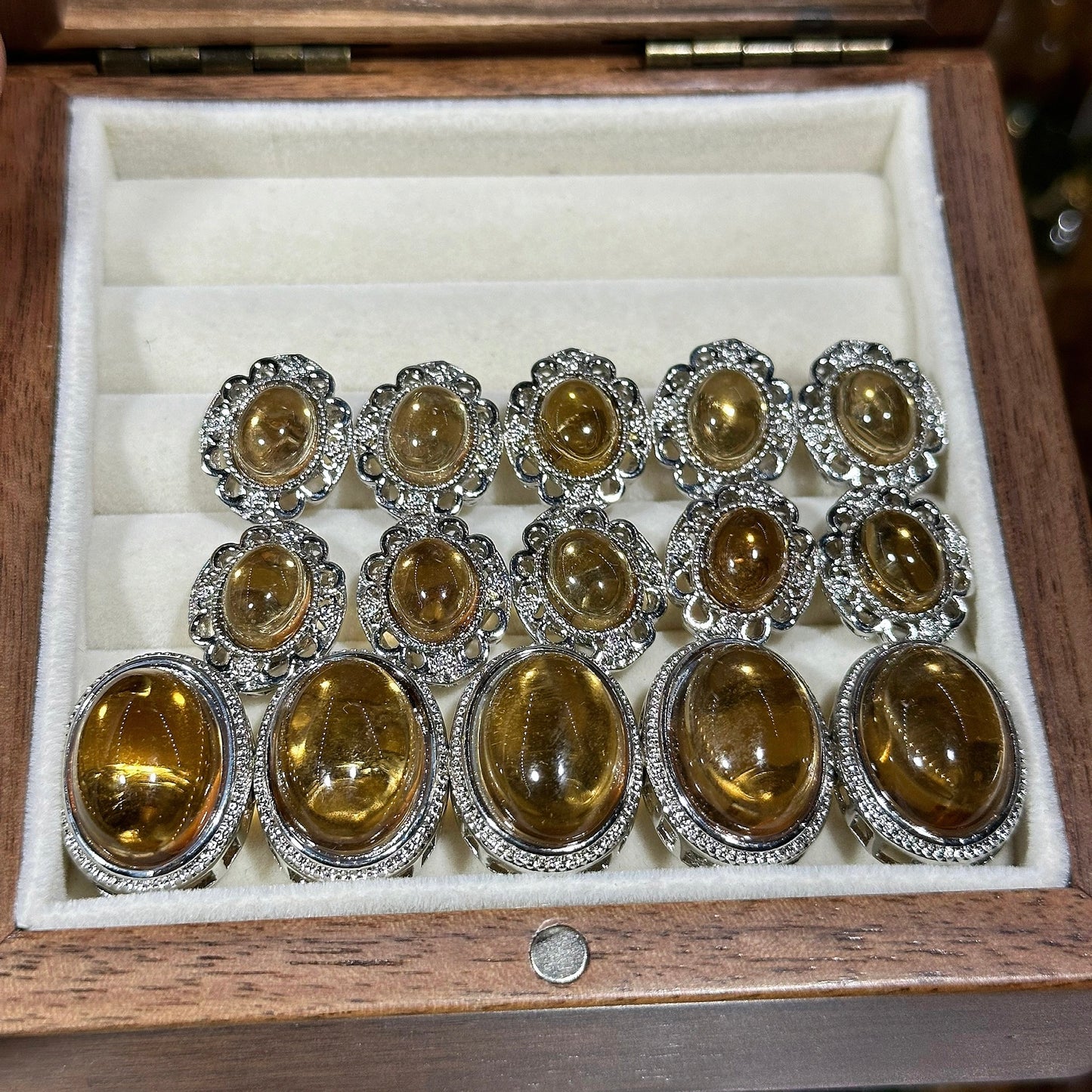 Citrine Oval Magic Box