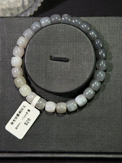 渐变烟紫和田玉直切