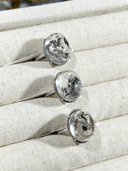Black Shining Ring S925 Silver