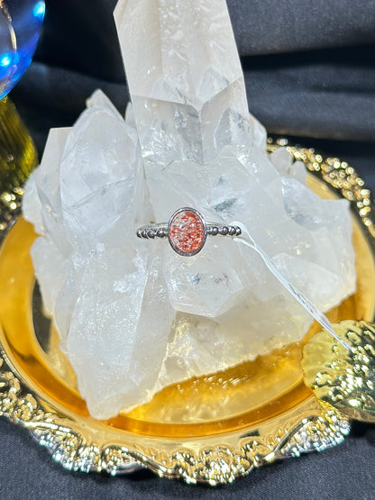 金草莓S925银戒指