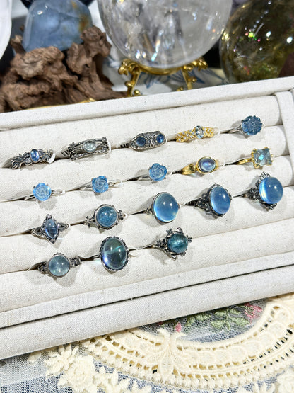 Aquamarine Ring S925 Silver