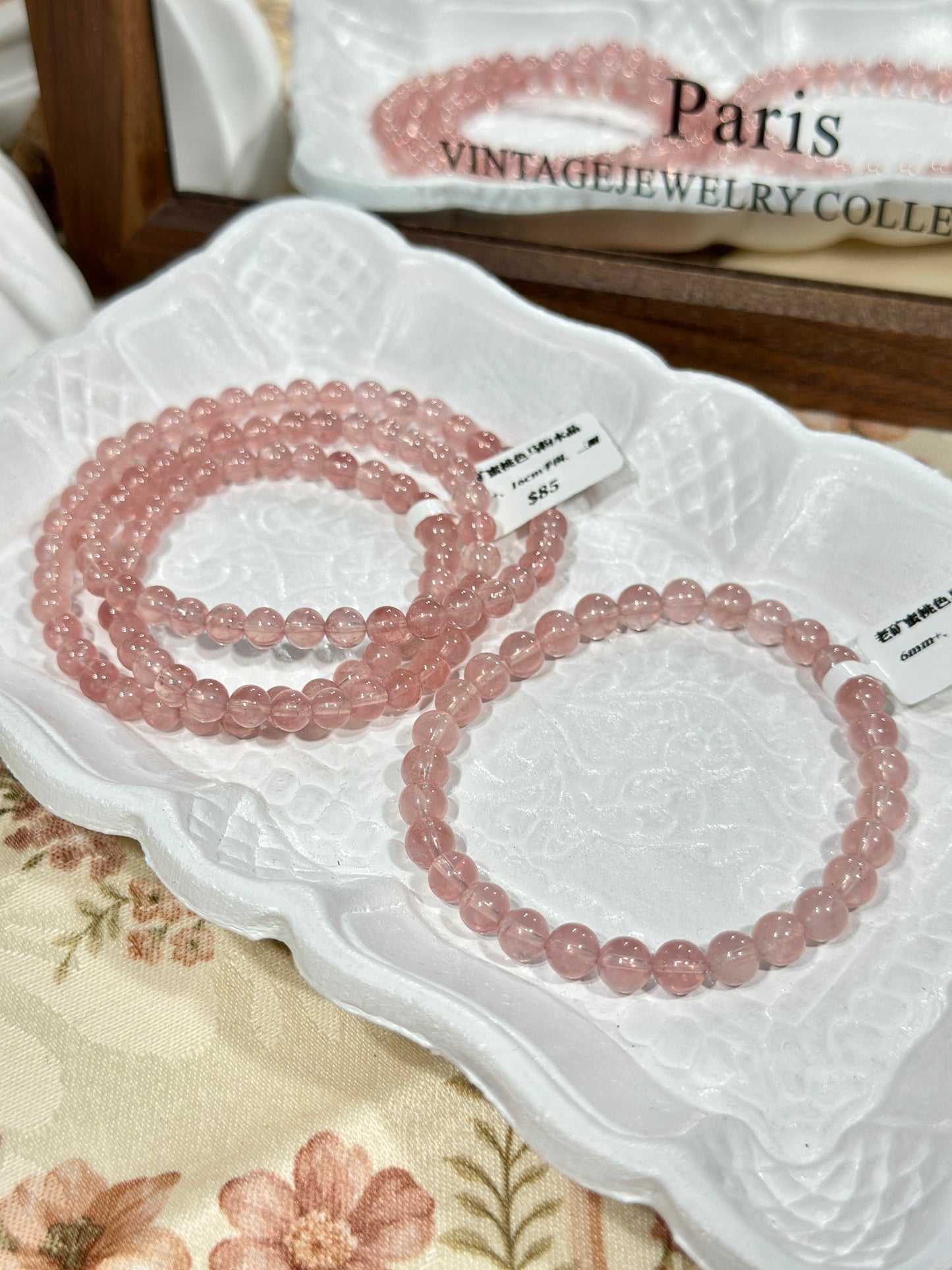 Old Mine Peach Horse Pink Quartz