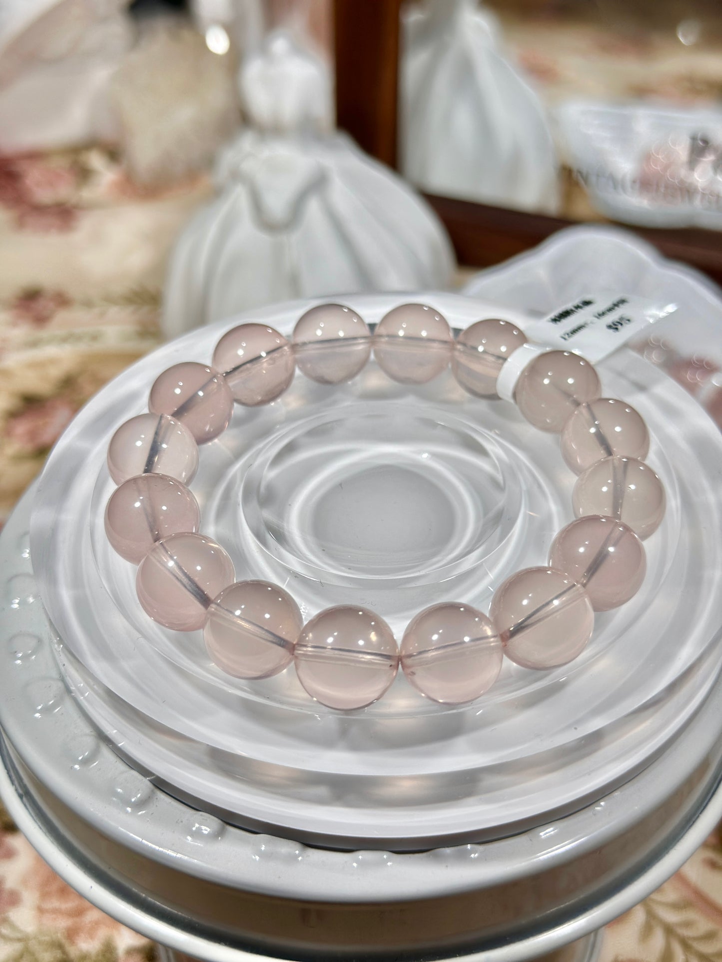 Ice orange pink crystal
