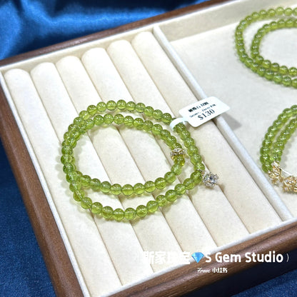 Peridot double circle design
