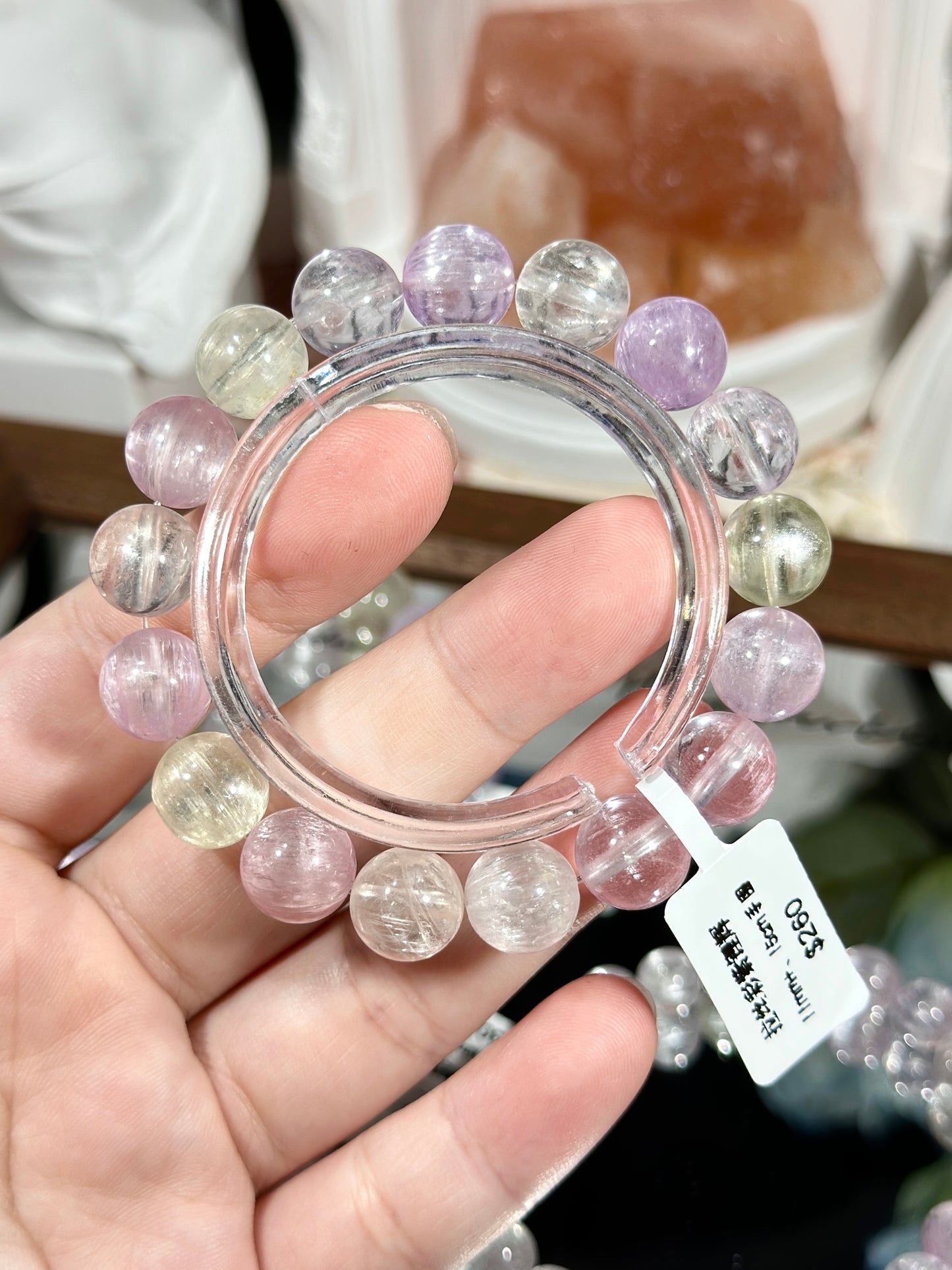 Brushed purple kunzite