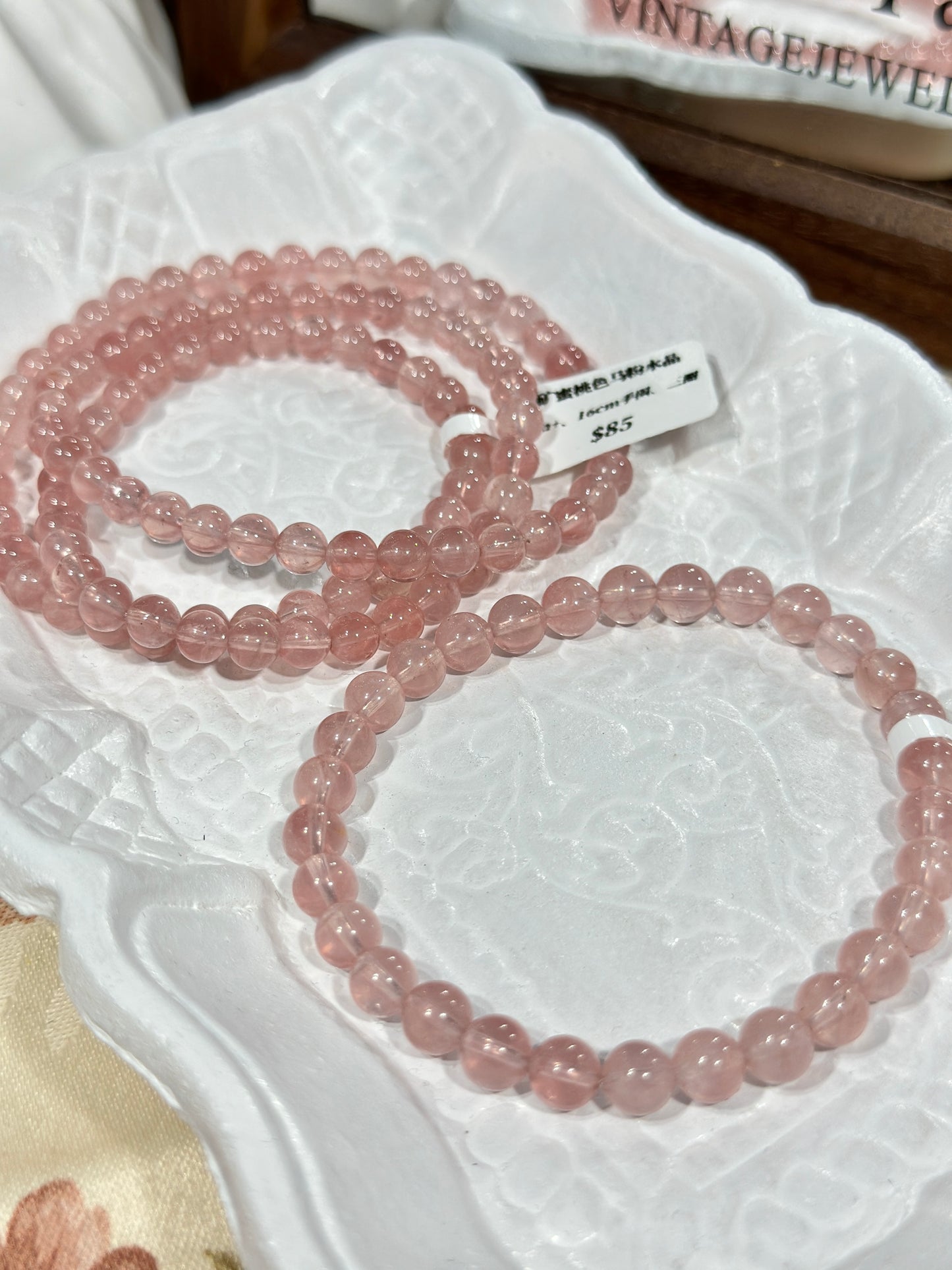 Old Mine Peach Horse Pink Quartz