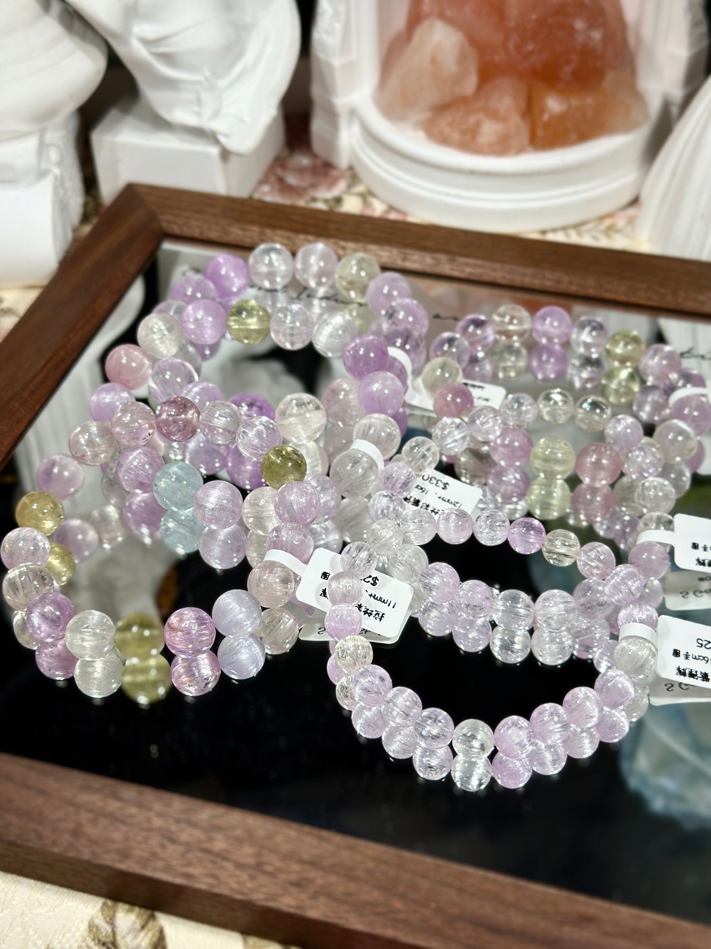 Brushed purple kunzite