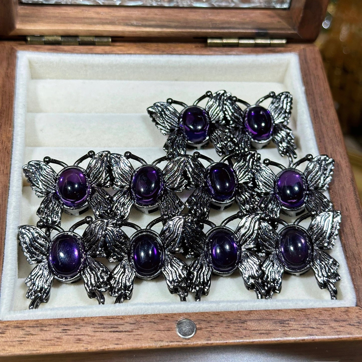 Amethyst Butterfly Magic Box