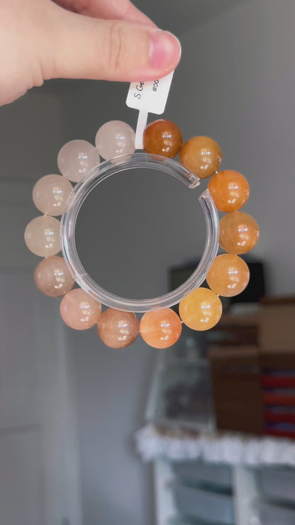 白橘渐变彩兔毛